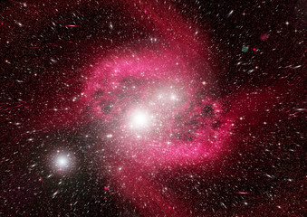 galaxy in a free space