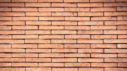 Brick wall texture background for interior or exterior design with copy space for text or image.