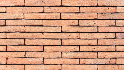 Brick wall texture background for interior or exterior design with copy space for text or image.