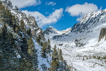 Winter in High Tatras Mountains. High Tatry. Slovakia. Vysoké Tatry.