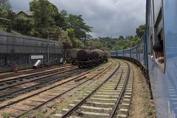 Obraz premium Bahnhofsabschnitt