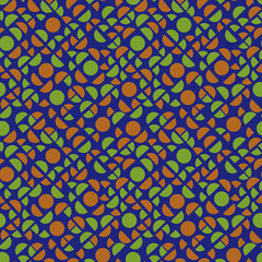 Random geometric background. Seamless pattern.Vector. ランダム幾何学パターン