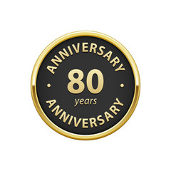 Anniversary 80 years badge  