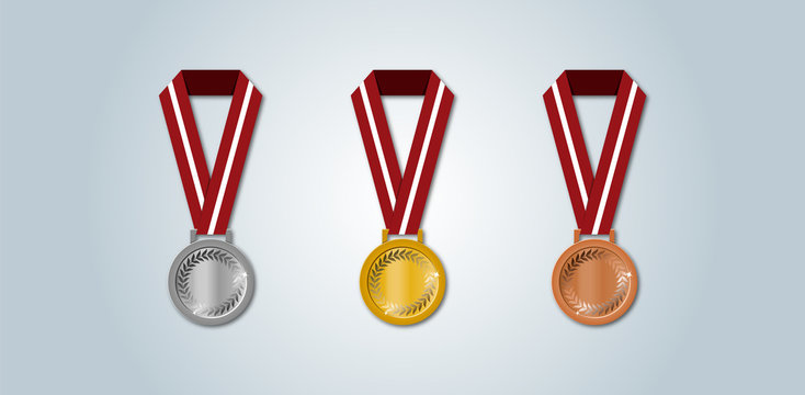 Medallas de plata, oro y bronce Letonia