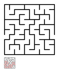 Labyrinth, maze conundrum for kids