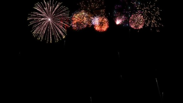 Colorful Fireworks. 2017.