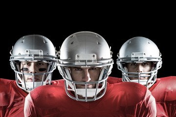 Composite image of american football team