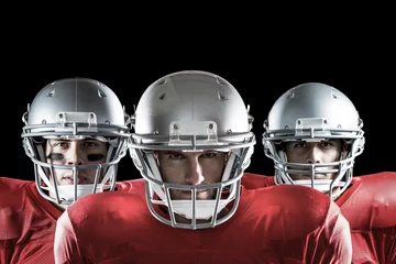 Fotobehang Composite image of american football team © vectorfusionart