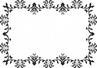 Beautiful floral frame