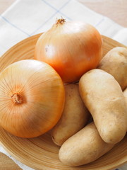 玉ねぎとじゃが芋