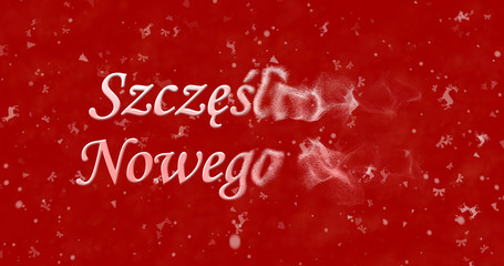 Fototapeta na wymiar Happy New Year text in Polish 