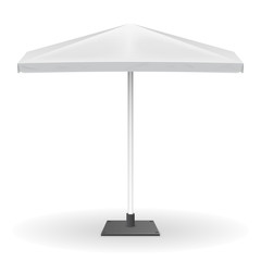 White parasol or vector promo umbrella isolated on  background © K3Star