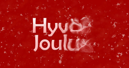 Merry Christmas text in Finnish 