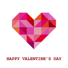 Geometric Valentine Greeting Card