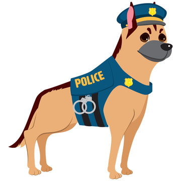 Police dog cartoon deals