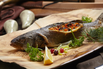 fish with vegetables