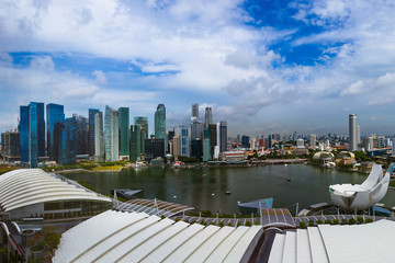 Singapore city skyline