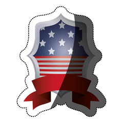 Usa flag inside frame icon. United nation us country and american states theme. Isolated design. Vector illustration