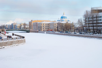 Saint-Petersburg. Russia. View of Fontanka river