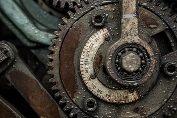 Old rusty gears