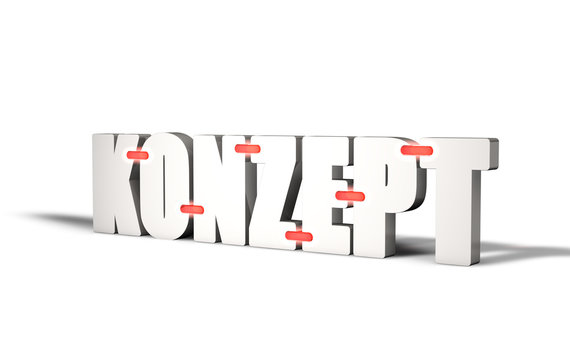Konzept Typo 3d