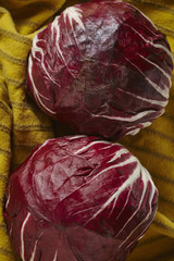 Whole heads of radicchio