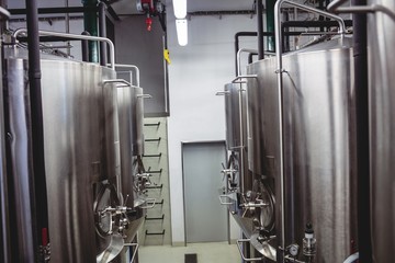 Storage tank at brewery