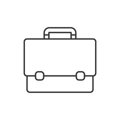Briefcase thin line icon