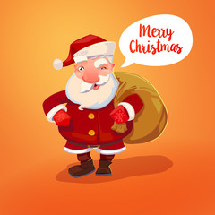 Santa Claus with sack