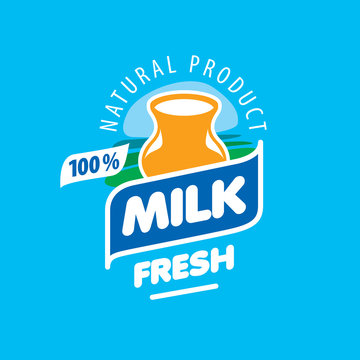 vector logo milk