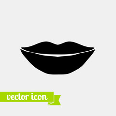 Lips icon vector 4