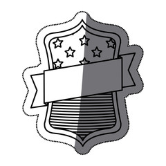 Usa flag inside frame with ribbon icon. United nation us country and american states theme. Isolated design. Vector illustration