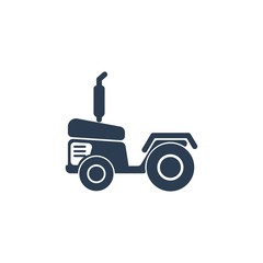 Farm Tractor Vector Logo Design Element