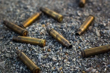 Rolgordijnen rifle bullet shell © singha103