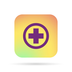 Fototapeta premium icon medical in round