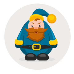 new year characters and Christmas adult dwarf
