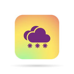 snow cloud meteo icon