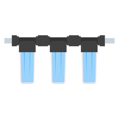 Detail for the scheme of water supply and purification of water