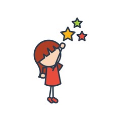 Success Kids Vector Logo Design Element