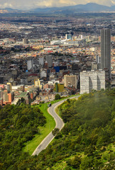 Urban landscape of Bogotá, Colombia