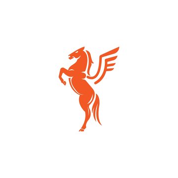 Pegasus Mustang Vector Logo Design Element