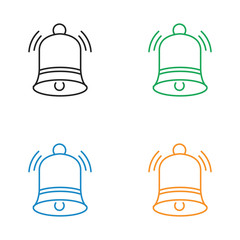 Christmas  Bell vector line icon