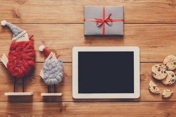 Christmas online shopping background