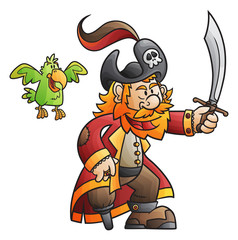 Pirate et Perroquet