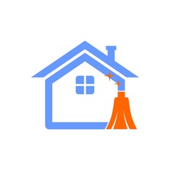 Home clean logo vector