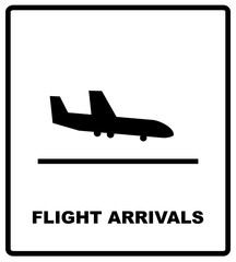 airport sign, airport icons set