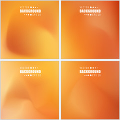 Abstract Creative concept vector multicolored blurred background set. For Web and Mobile Applications, art illustration template design, business infographic and social media, modern decoration