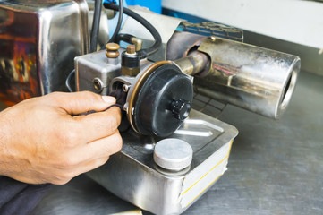 Part of fogging machines equipment to use for kills Aedes mosquito