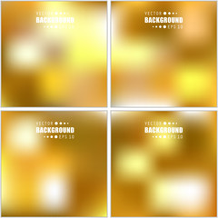 Abstract Creative concept vector multicolored blurred background set. For Web and Mobile Applications, art illustration template design, business infographic and social media, modern decoration