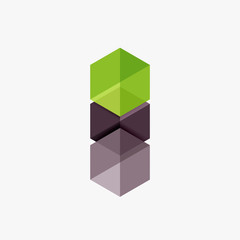 Obraz premium Blank geometric abstract business templates, hexagon layouts